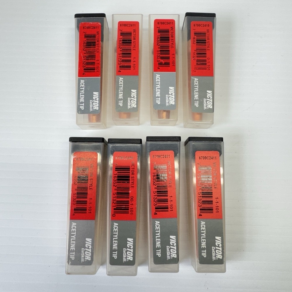 Victor 0-1-101 Acetylene Cutting Tips NOS Lot Of 8